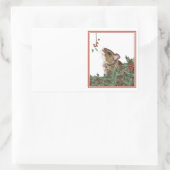 stickers de la souris de Noël, étiquette de adress (Sac)