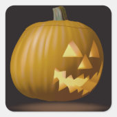 Stickers de lanterne Citrouille d'Halloween (Devant)