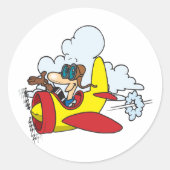 Stickers de l'avion à dessin (Devant)