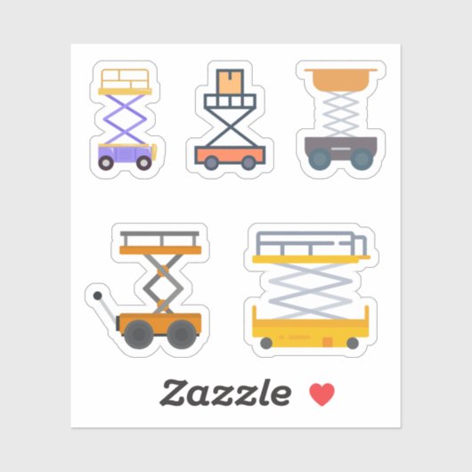 Stickers de levage de ciseaux (Feuille)