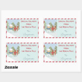 Stickers de livraison spéciale pour rennes d'ours  (Feuille)