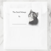 Stickers de livre : Dessin au crayon de chaton (Sac)