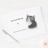 Stickers de livre : Dessin au crayon de chaton (Enveloppe)