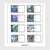 Stickers de livres scolaires - Avatar (Feuille)