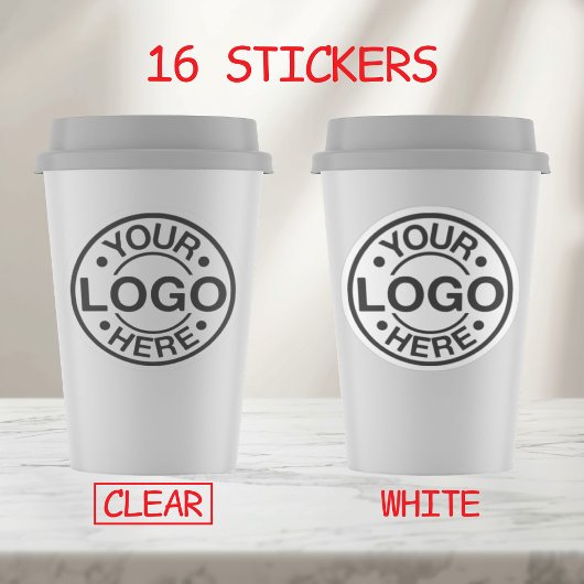 Stickers de logo Circle personnalisés - 16 brillan