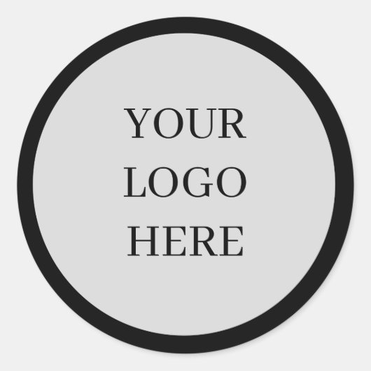 Stickers de logo d'entreprise circulaire personnal (Devant)