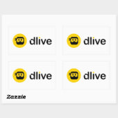 Stickers de logo noir DLive (Feuille)