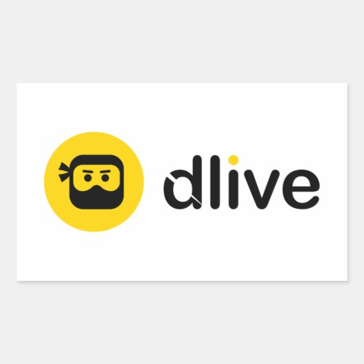 Stickers de logo noir DLive (Devant)