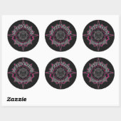 Stickers de logo rose Wicked Waters (Feuille)
