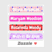 Stickers De Longue Date Pour Filles (Étiquettes Ét (Feuille)