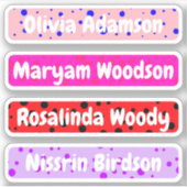 Stickers De Longue Date Pour Filles (Étiquettes Ét (Devant)