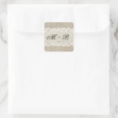 Stickers de look Rustique Lace & Burlap (Sac)