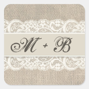 Stickers de look Rustique Lace & Burlap