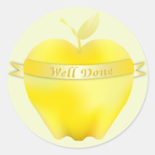 Stickers de louanges à la pomme dorée