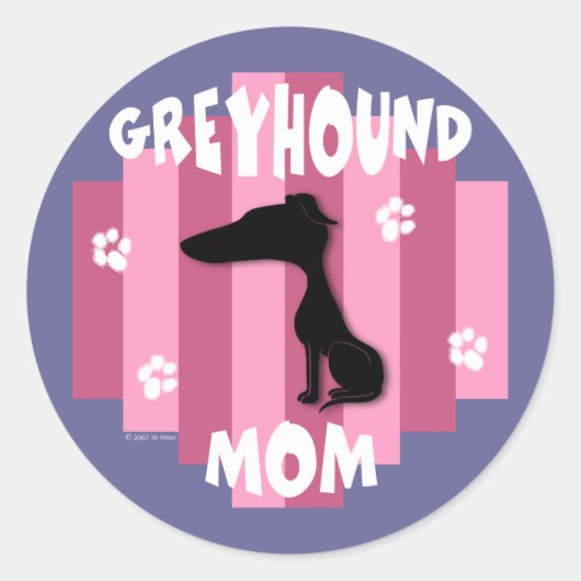 Stickers de maman Greyhound (Devant)