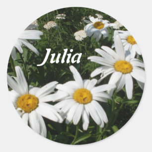 Stickers de marguerite personnalisés