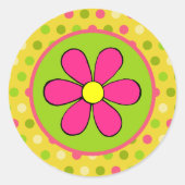 Stickers de marguerite rétro (Devant)