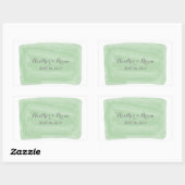 Stickers de mariage à l'aquarelle verte (Feuille)