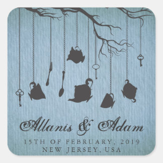 Stickers de mariage Alice in Wonderland Tea Party