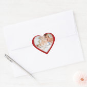 Stickers de mariage au coeur rouge (Enveloppe)