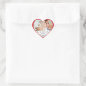 Stickers de mariage au coeur rouge (Sac)