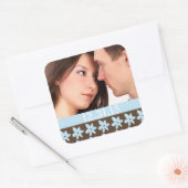 Stickers de mariage avec votre photo (Enveloppe)