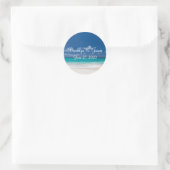 Stickers de mariage Blue Beach (Sac)