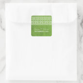 Stickers de mariage bohème moderne vert (Sac)