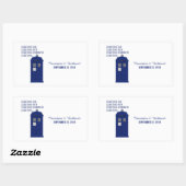 Stickers de mariage boîte de police v1 (Feuille)