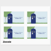 Stickers de mariage boîte de police v4 (Feuille)