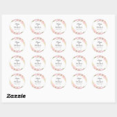Stickers de mariage botanique floral blanc (Feuille)