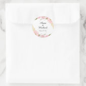Stickers de mariage botanique floral blanc (Sac)