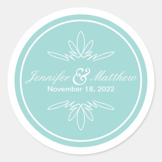 Stickers de mariage charme intemporel - Sky (Devant)