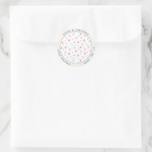 stickers de mariage chic Little Pink Flower (Sac)