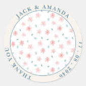 stickers de mariage chic Little Pink Flower (Devant)