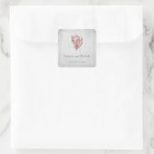 Stickers de mariage Coquille rose (Sac)