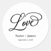 Stickers de mariage couleur modifiable de jour spé (Devant)