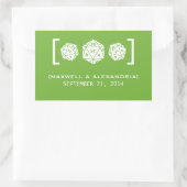 Stickers De Mariage D20 Dice Vert (Sac)
