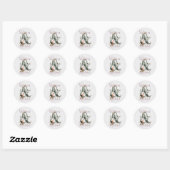 Stickers de mariage de bois aquarelle (Feuille)