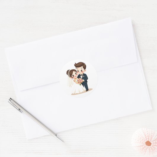 Stickers de mariage de charme (Enveloppe)