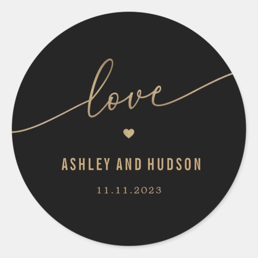 Stickers de mariage de couleur Elegant Touch EDITA (Devant)