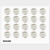 Stickers De Mariage De Dentelle Foncé Classique (Feuille)