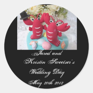 Stickers de mariage de homard 2
