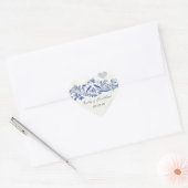 Stickers de mariage de la marine Lucky Bluebirds v (Enveloppe)