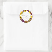 Stickers de mariage de prune rustique (Sac)