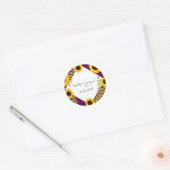 Stickers de mariage de prune rustique (Enveloppe)
