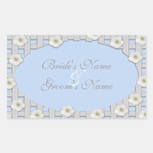 Stickers de mariage de Trellis de gloire du matin