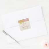 Stickers de mariage d'hiver Pink Gold (Enveloppe)