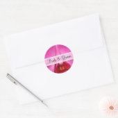 Stickers de mariage d'orchidée rose élégant (Enveloppe)
