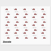 Stickers de mariage Dragon Rouge (Feuille)